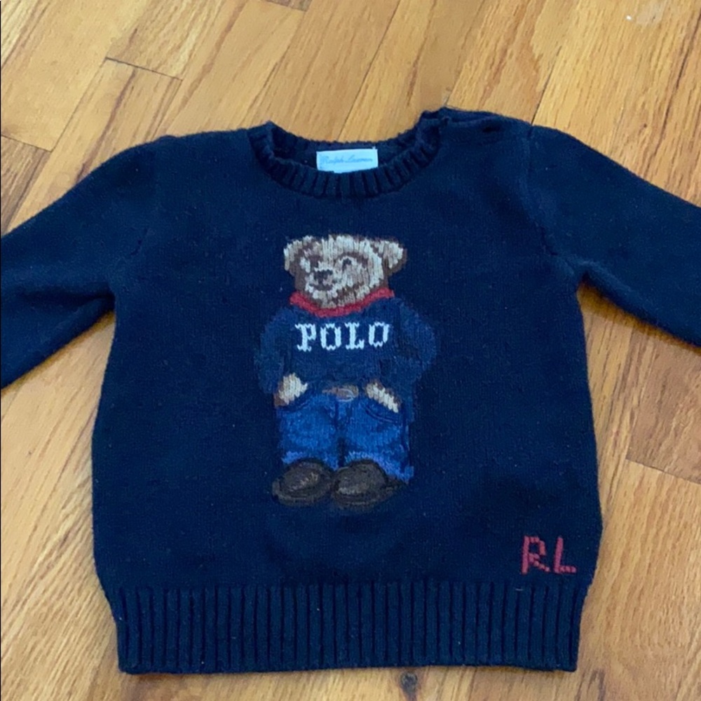 Polo bear cotton sweater